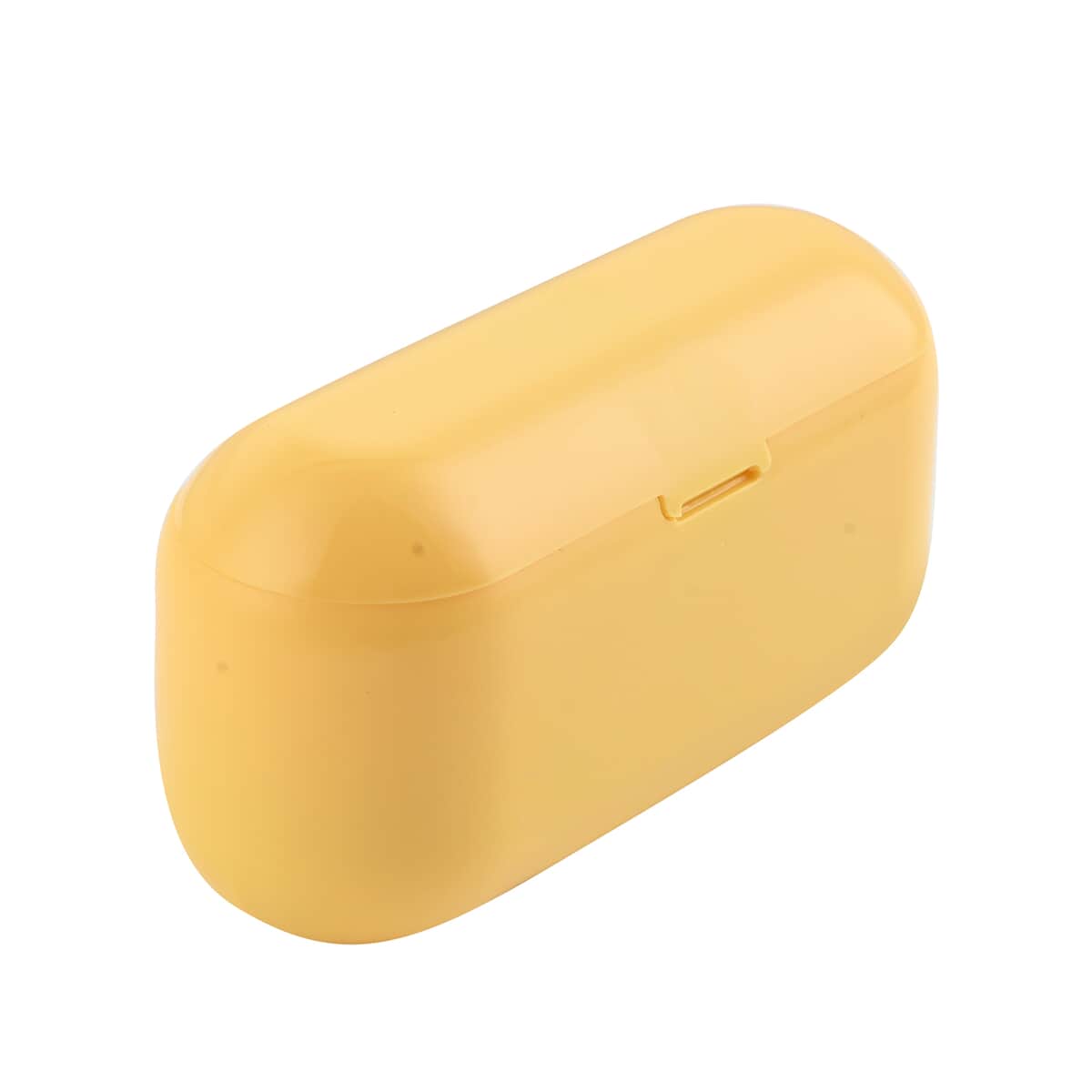 Yellow Wireless Earbuds with Charging Case image number 3