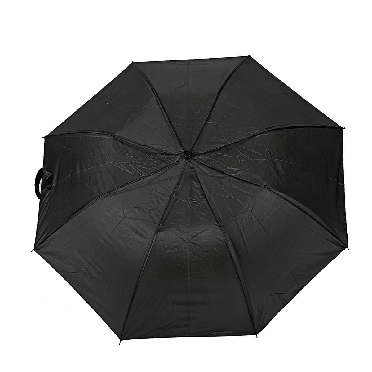 42 Inches Auto Folding Umbrella -Black image number 4