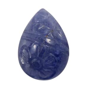 Tanzanite Carving (Pear 14x10 mm) 6.91 ctw