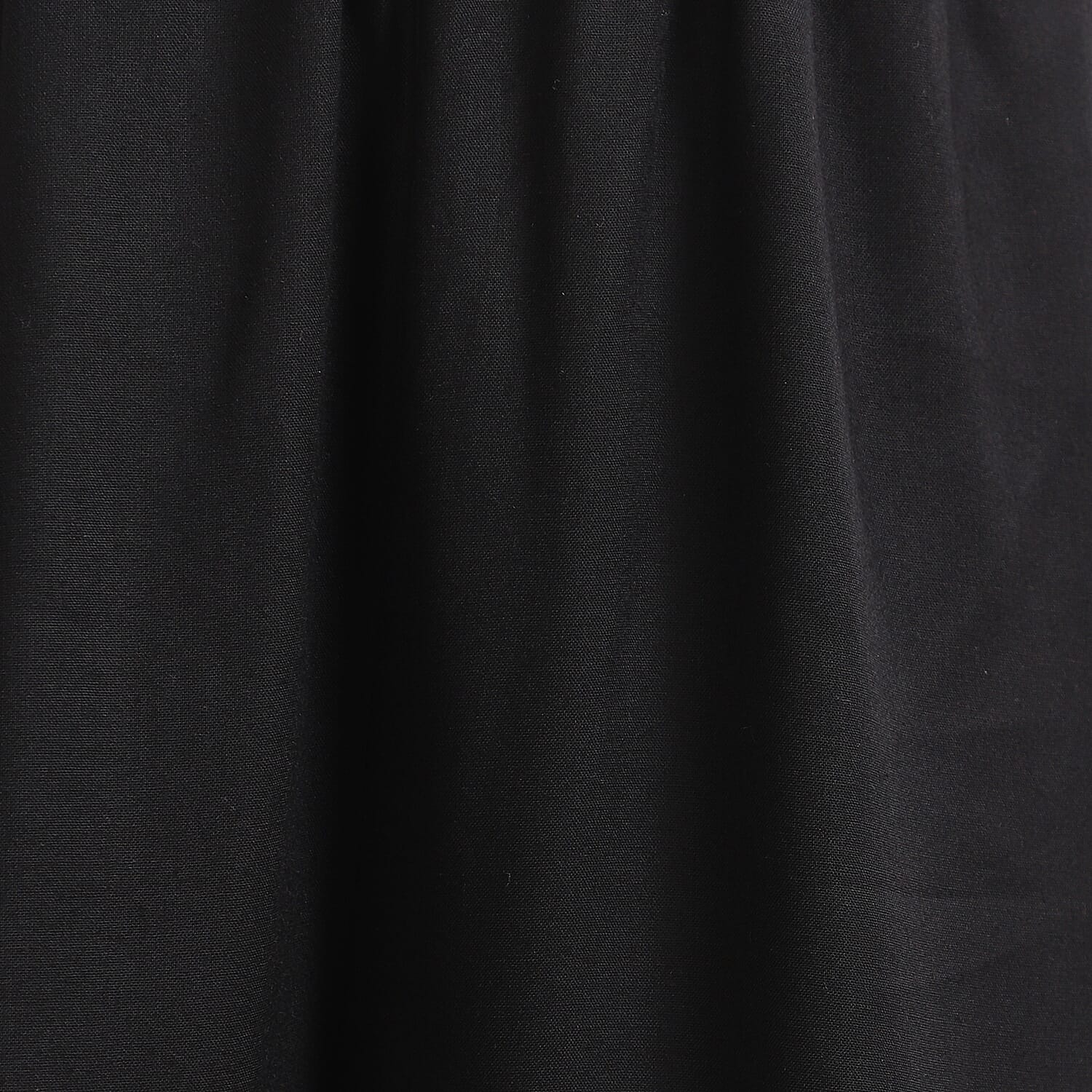 JOVIE Black Wide Leg Cropped Lounge Pant with Elastic Waistband - L