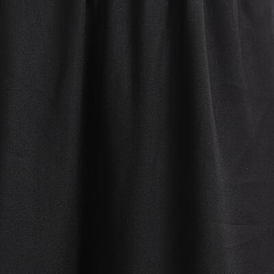 JOVIE Black Wide Leg Cropped Lounge Pant with Elastic Waistband - L