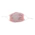 Pink Mesh with Sparkling Color Crystal Rhinestones 2 Ply Fashion Mask (Non-Returnable) image number 0