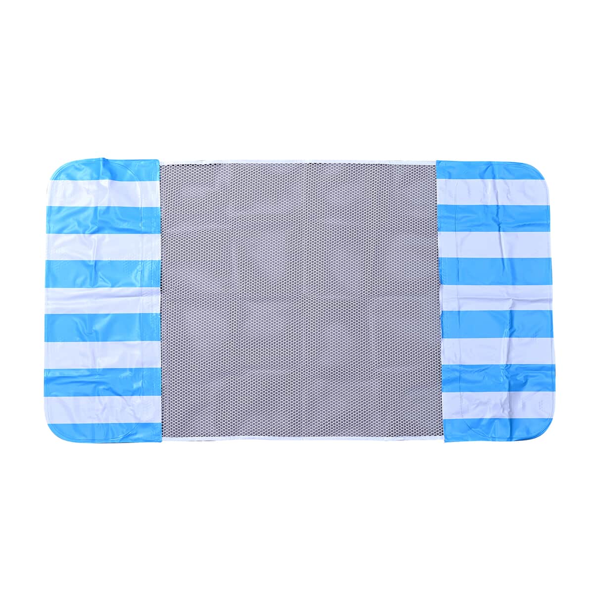 Set of Blue Swimming Pool Float Hammock and Inflator image number 0