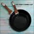 PHANTOM CHEF Two Fry Pan Combo Set -Black image number 1