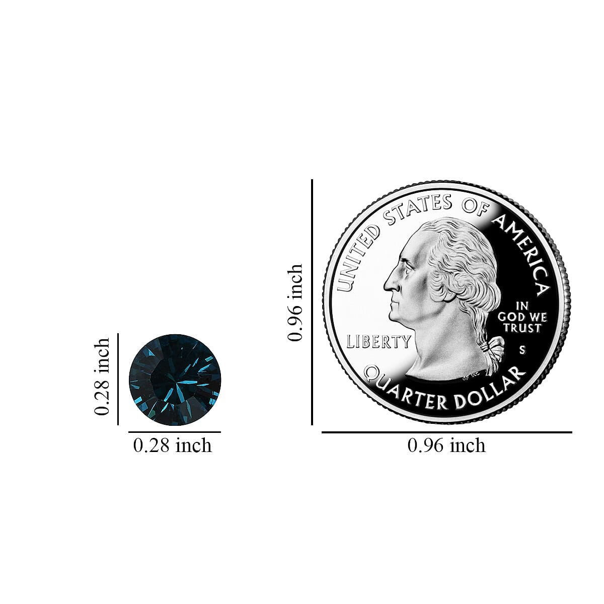 Indicolite Color Crystal (Rnd 7.25 mm) 1.29 ctw image number 3