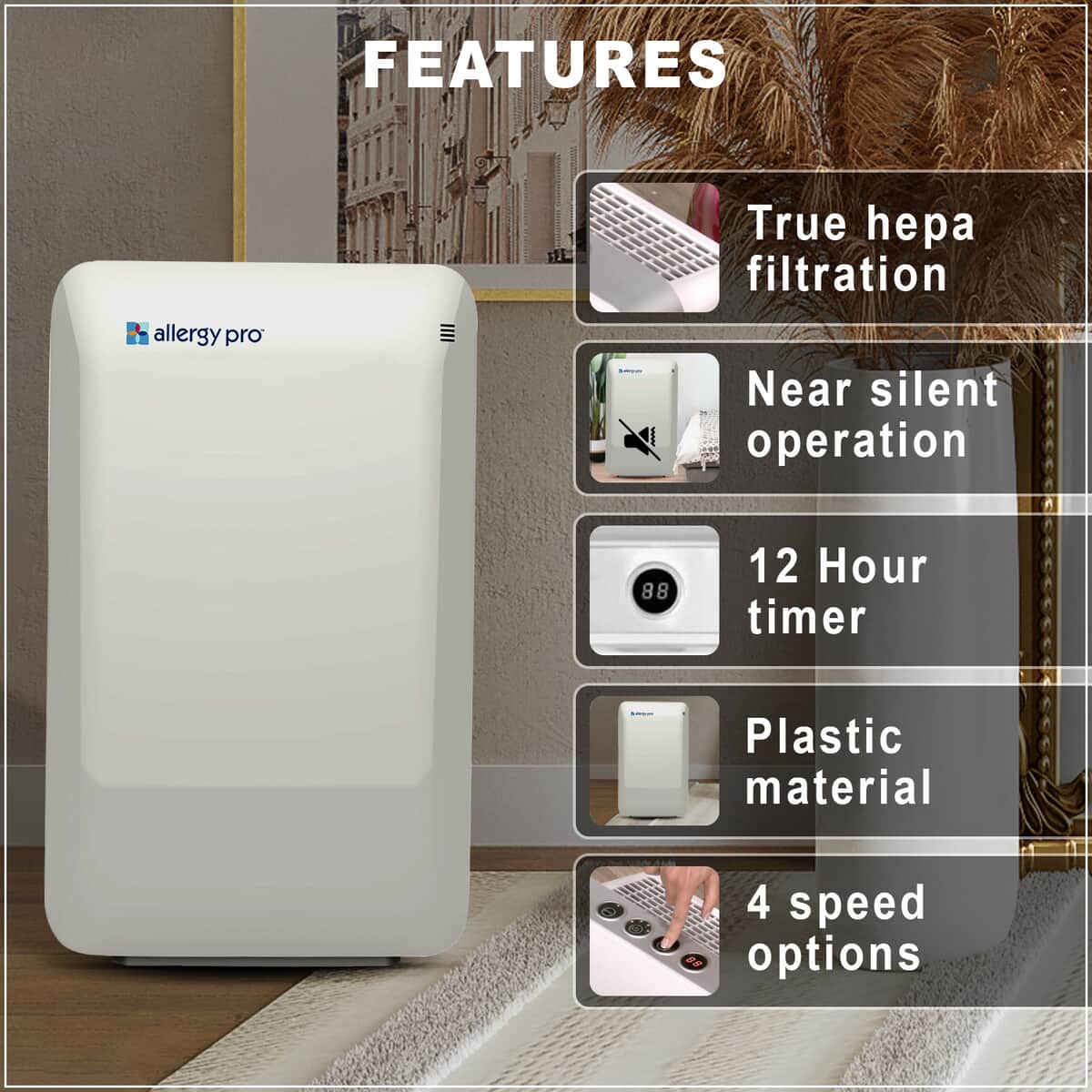 Allergy Pro AP450 Professional Air Purifier image number 2
