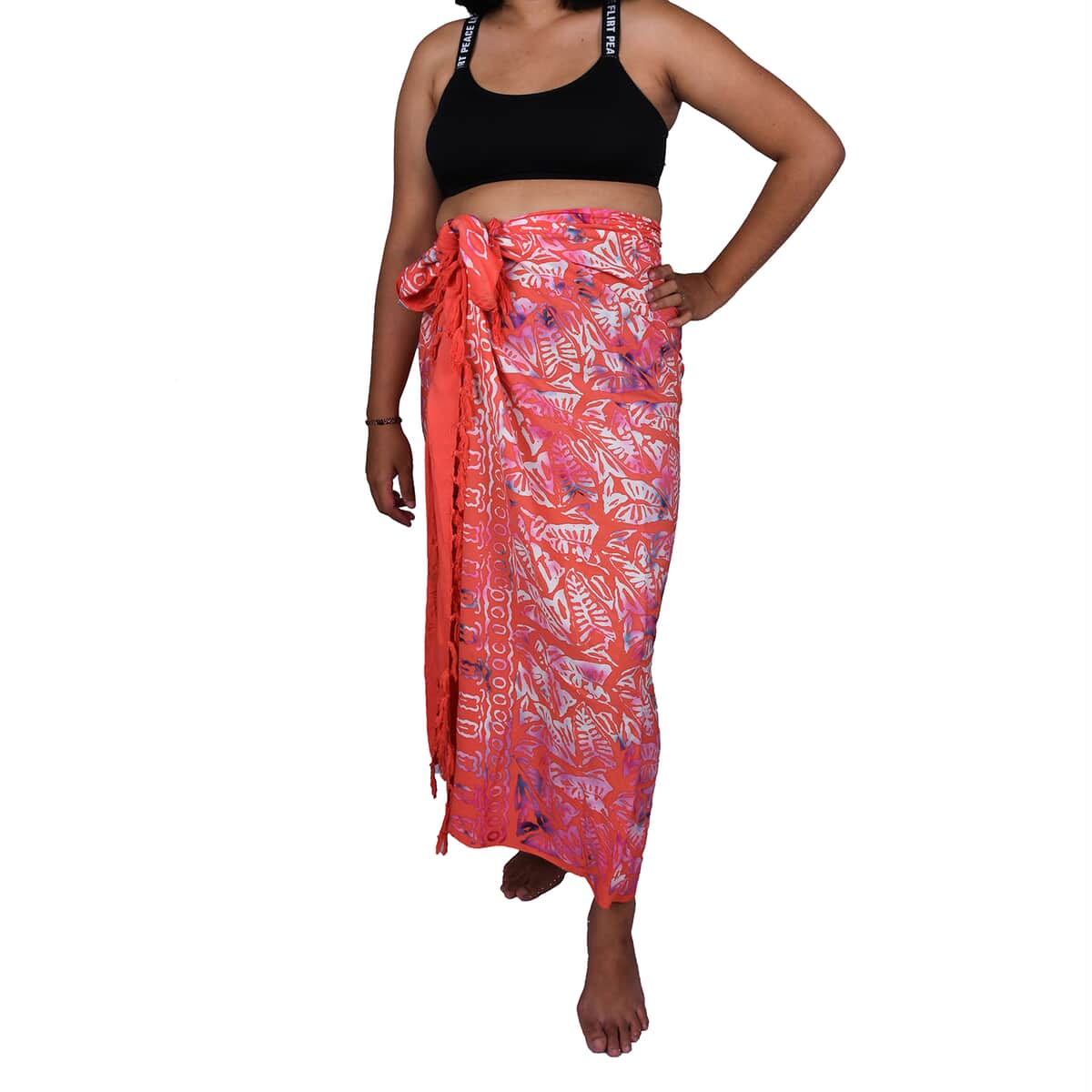 Handpainted Sarong in Rayon image number 0