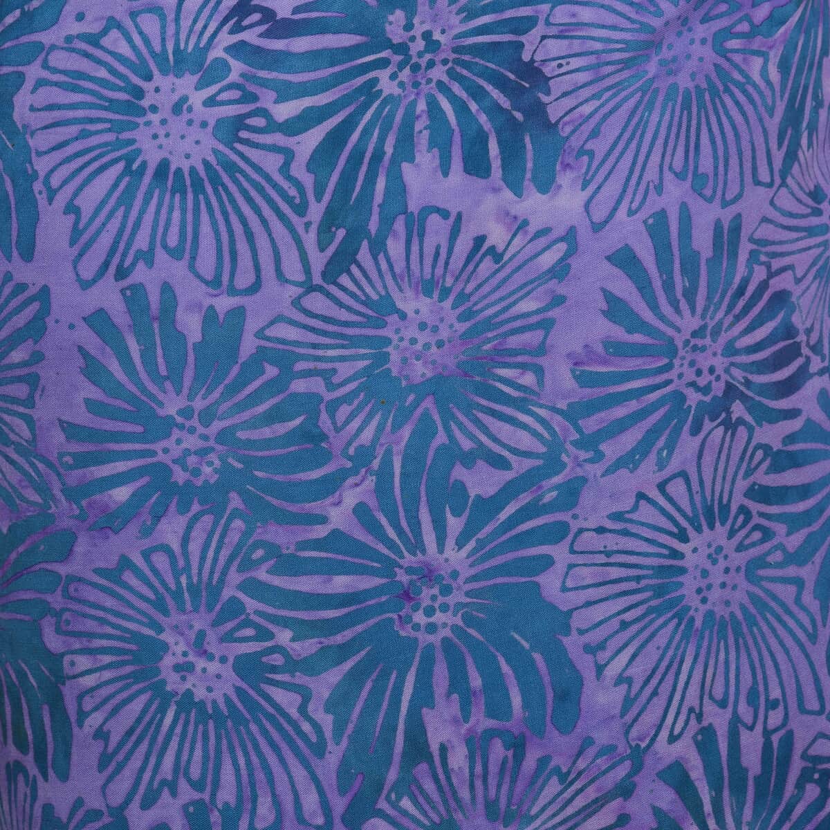 Handmade Light Purple Floral Motif Pattern 100% Rayon Sarong image number 4