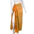 Handmade Orange Floral Motif Pattern 100% Rayon Sarong | Women's Saron Wrap | Sarong Skirt | Beach Sarong Cover Up image number 1