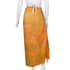 Handmade Orange Floral Motif Pattern 100% Rayon Sarong | Women's Saron Wrap | Sarong Skirt | Beach Sarong Cover Up image number 2