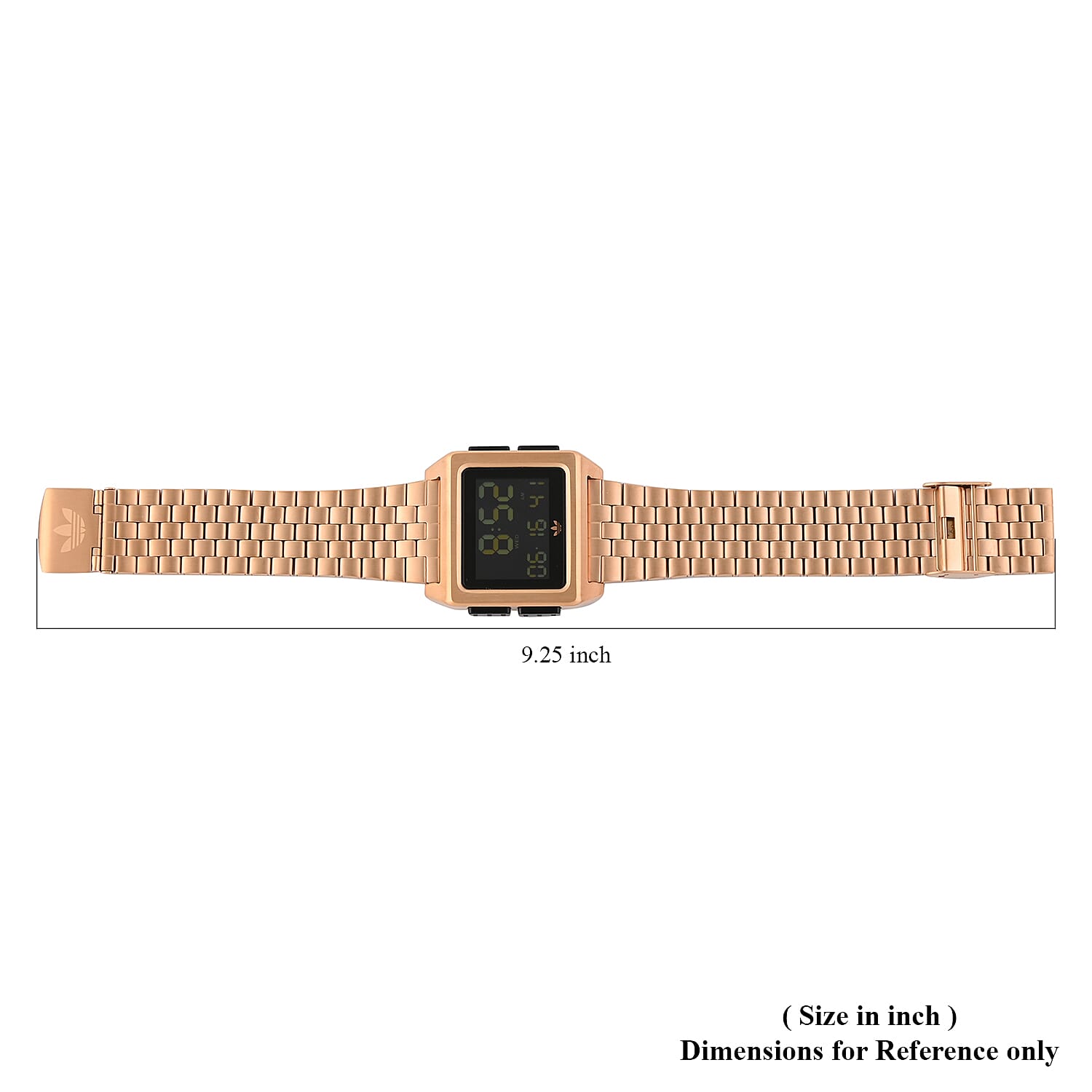ADIDAS ARCHIVE_M1 Multi-function Digital Movement Square Dial Watch in ION Plated RG Over Stainless Steel (40mm)