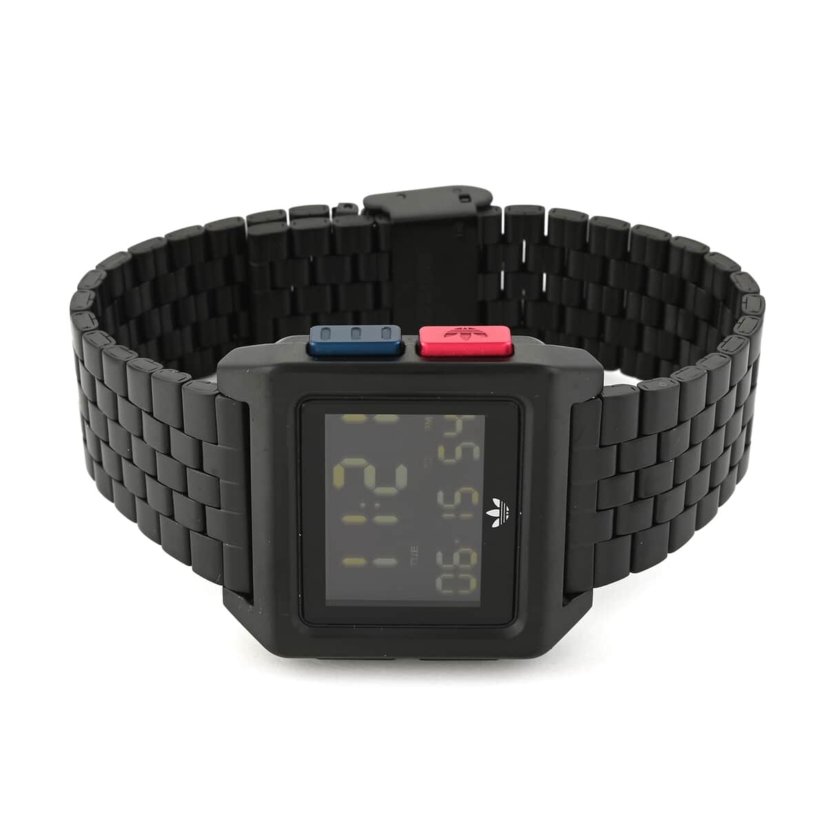 ADIDAS ARCHIVE_M1 Multi-function Digital Movement Square Dial Watch in ION Plated Black Over Stainless Steel (40mm) image number 2