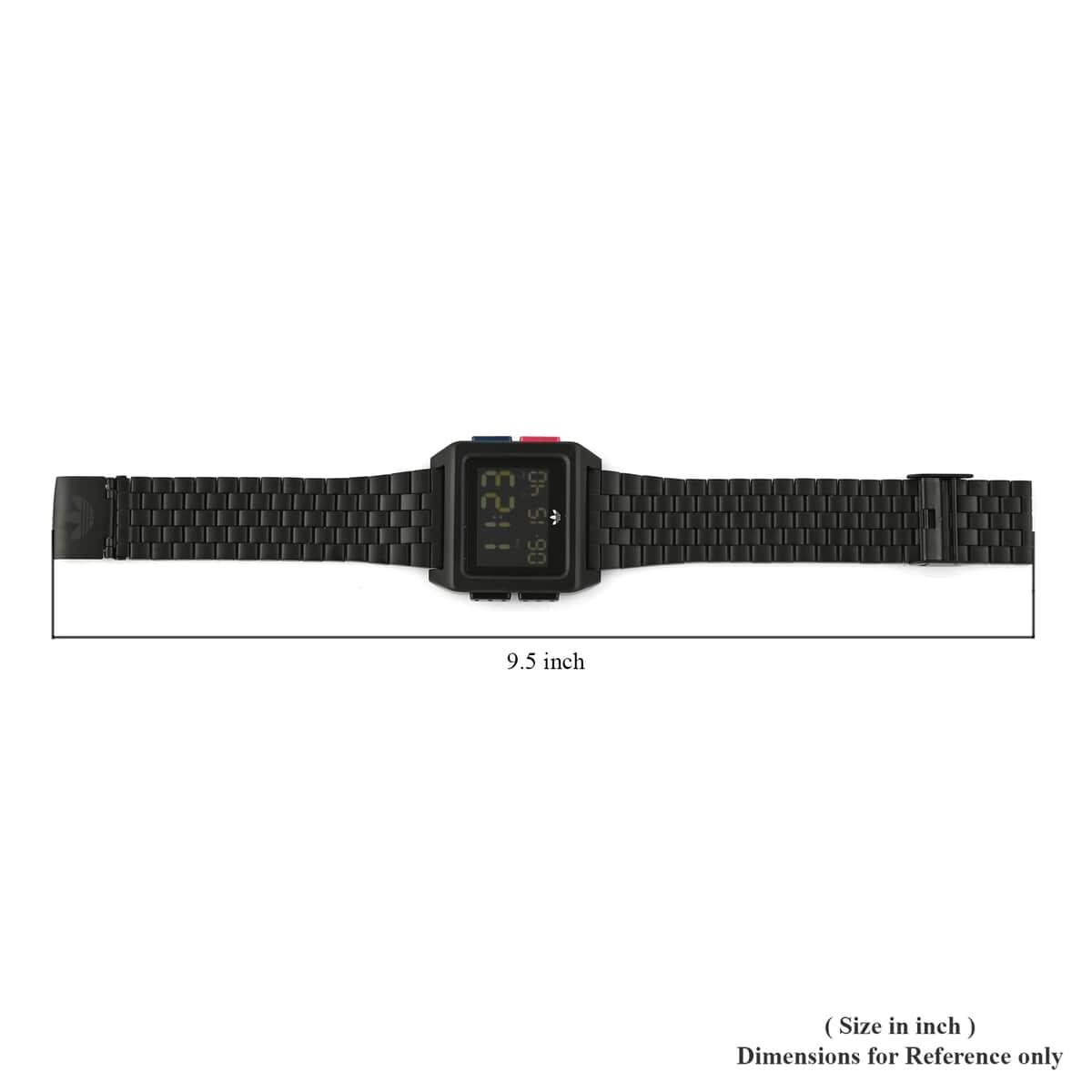 ADIDAS ARCHIVE_M1 Multi-function Digital Movement Square Dial Watch in ION Plated Black Over Stainless Steel (40mm) image number 4
