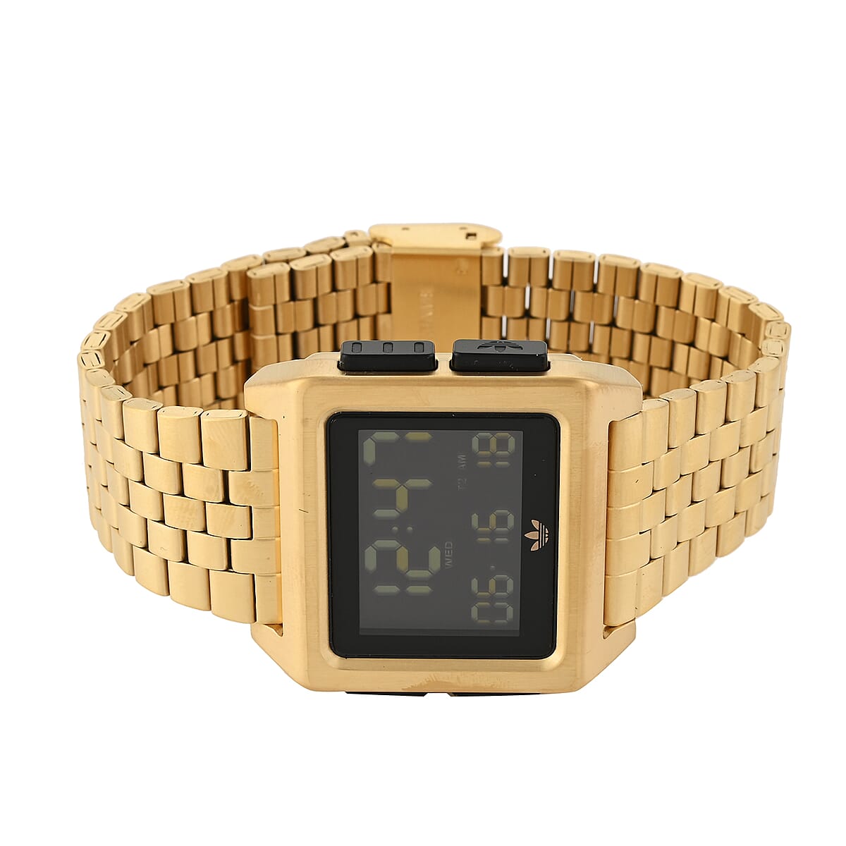 ADIDAS ARCHIVE_M1 Multi-function Digital Movement Square Dial Watch in ION Plated YG Over Stainless Steel (40mm) image number 2