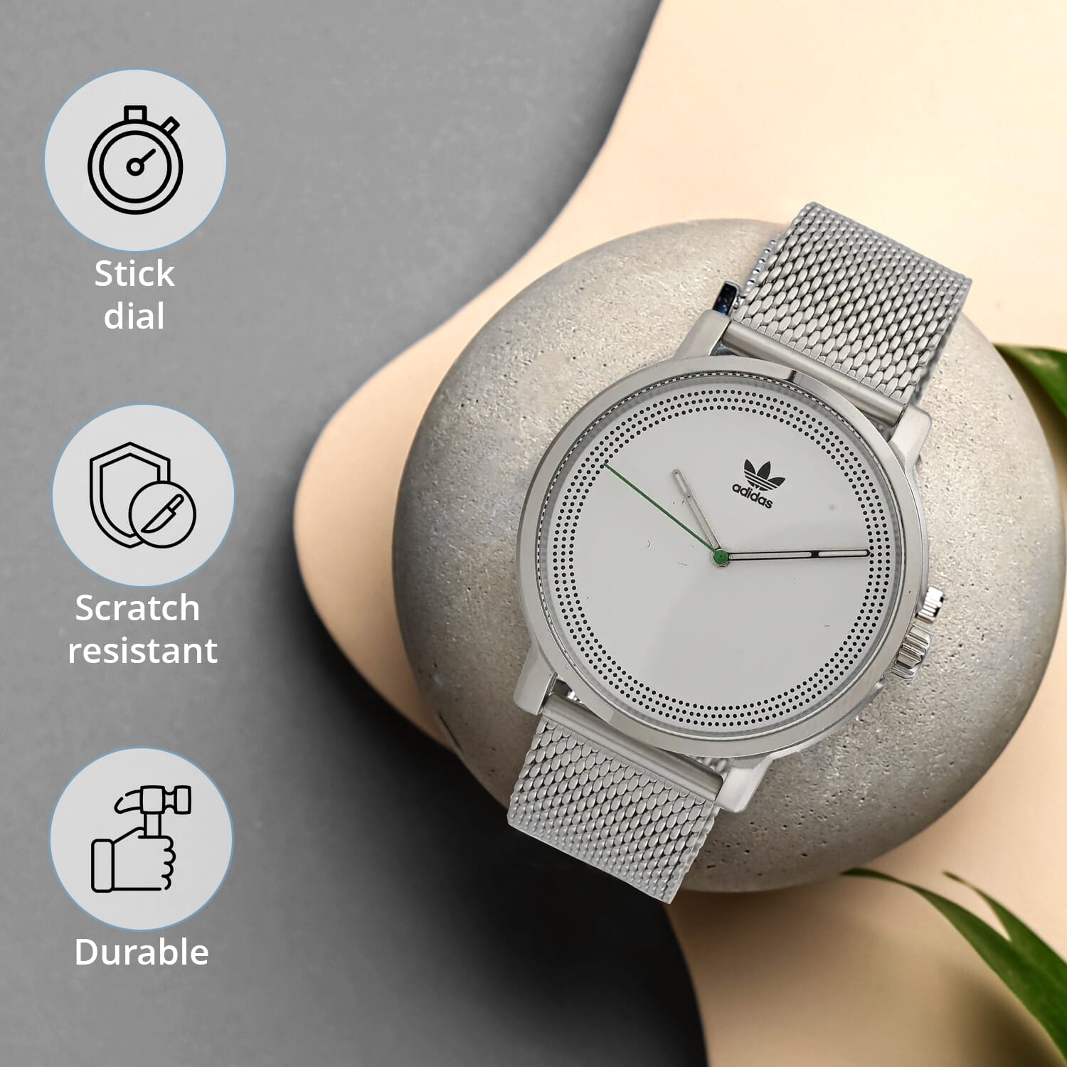 Mother s day jewelry ADIDAS Japanese Quartz Movement Watch in Stainless Steel 40mm at ShopLC