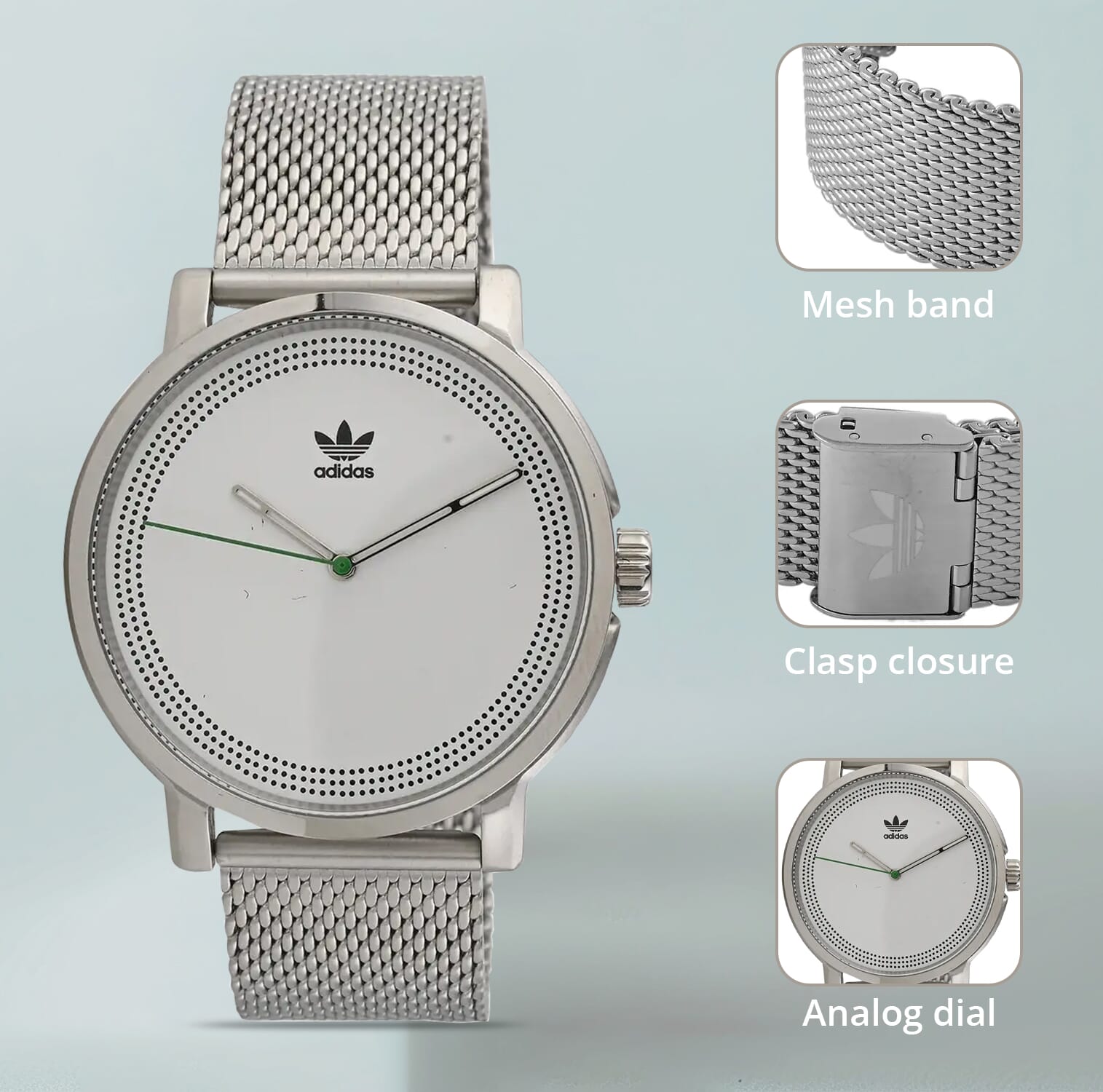 ADIDAS Japanese Quartz Movement Watch in Stainless Steel (40mm)