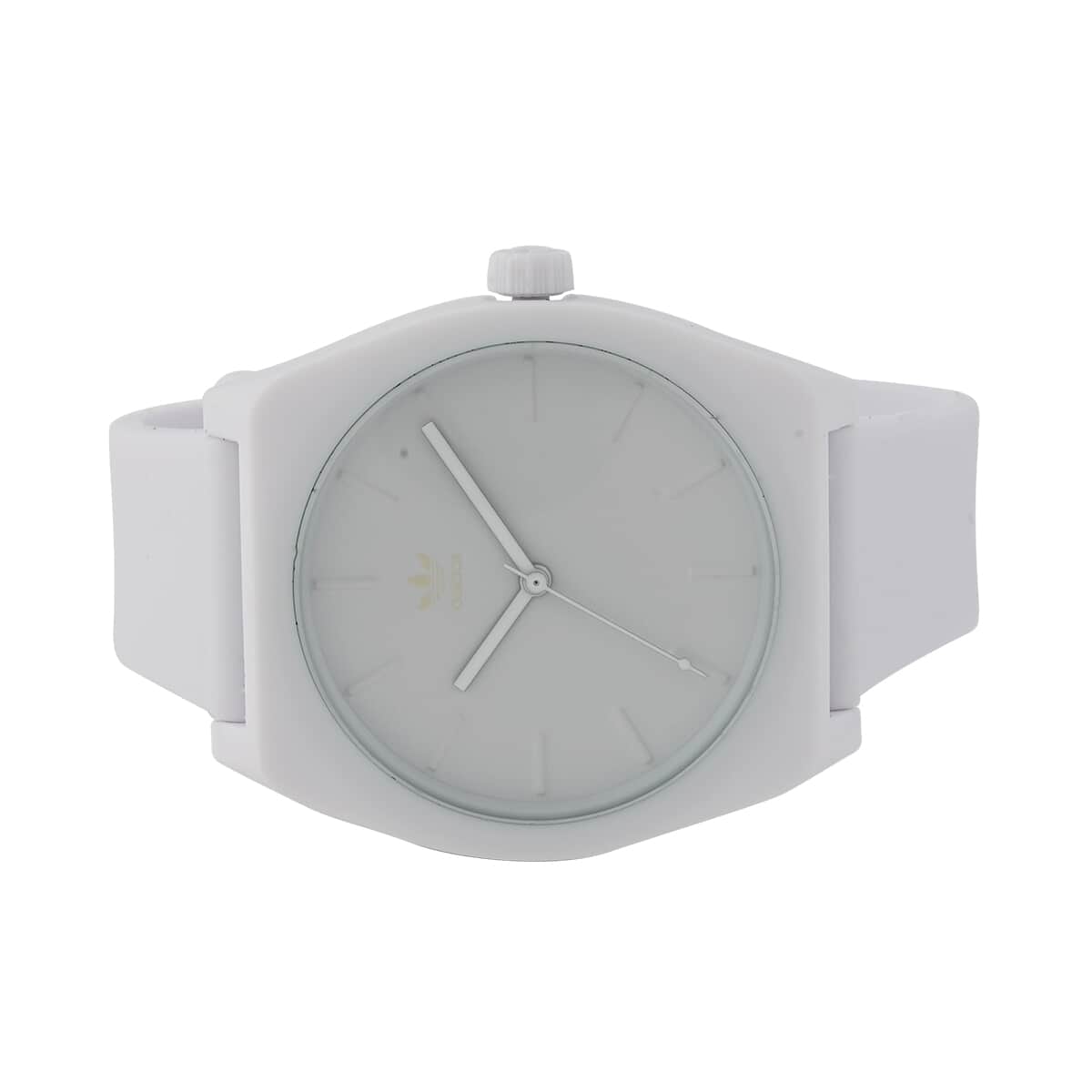 ADIDAS Process SP1 Japanese Quartz Movement Silicone Strap Watch in White (38mm) image number 0