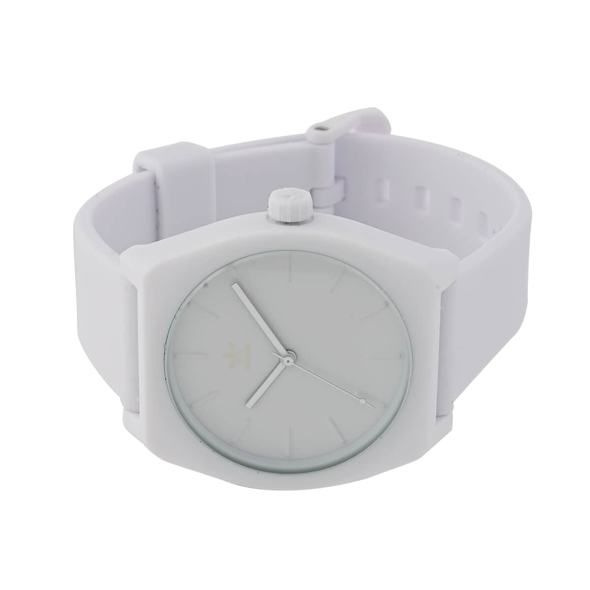ADIDAS Process SP1 Japanese Quartz Movement Silicone Strap Watch in White (38mm) image number 1
