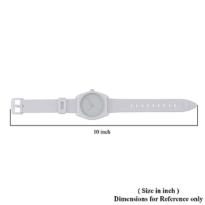 ADIDAS Process SP1 Japanese Quartz Movement Silicone Strap Watch in White (38mm)