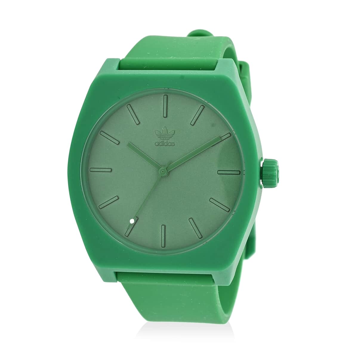 ADIDAS Process SP1 Japanese Quartz Movement Silicone Strap Watch in Green (38mm) image number 0