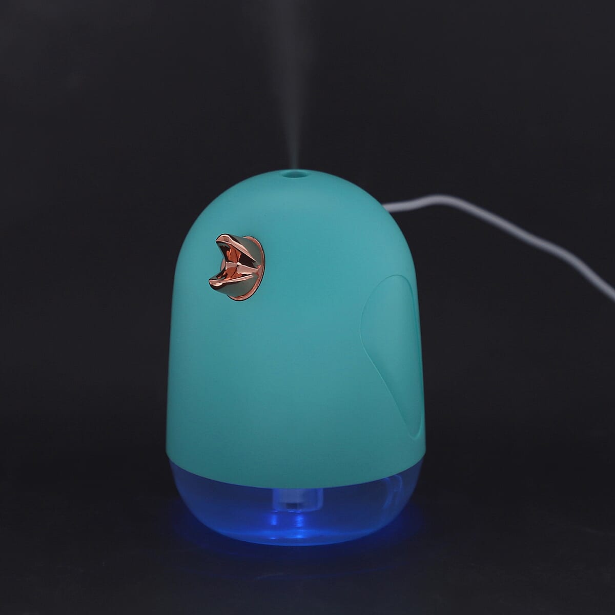 Bird-Shaped Portable, Silent Electric USB, Sky Blue Mini Cool Mist Humidifier With Night Light, Auto Shut Off, (330ml, DC 5V) image number 1
