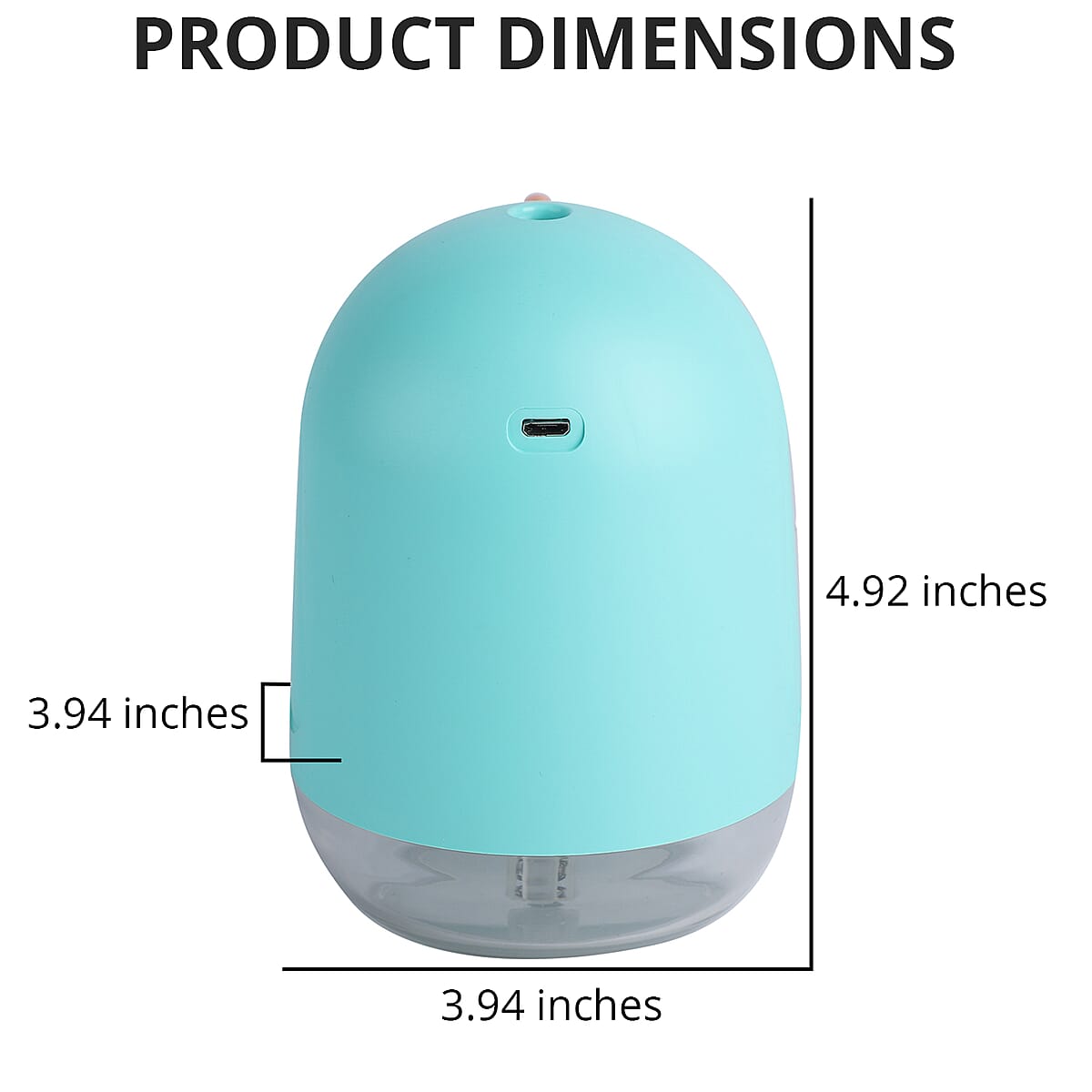 Bird-Shaped Portable, Silent Electric USB, Sky Blue Mini Cool Mist Humidifier With Night Light, Auto Shut Off, (330ml, DC 5V) image number 4