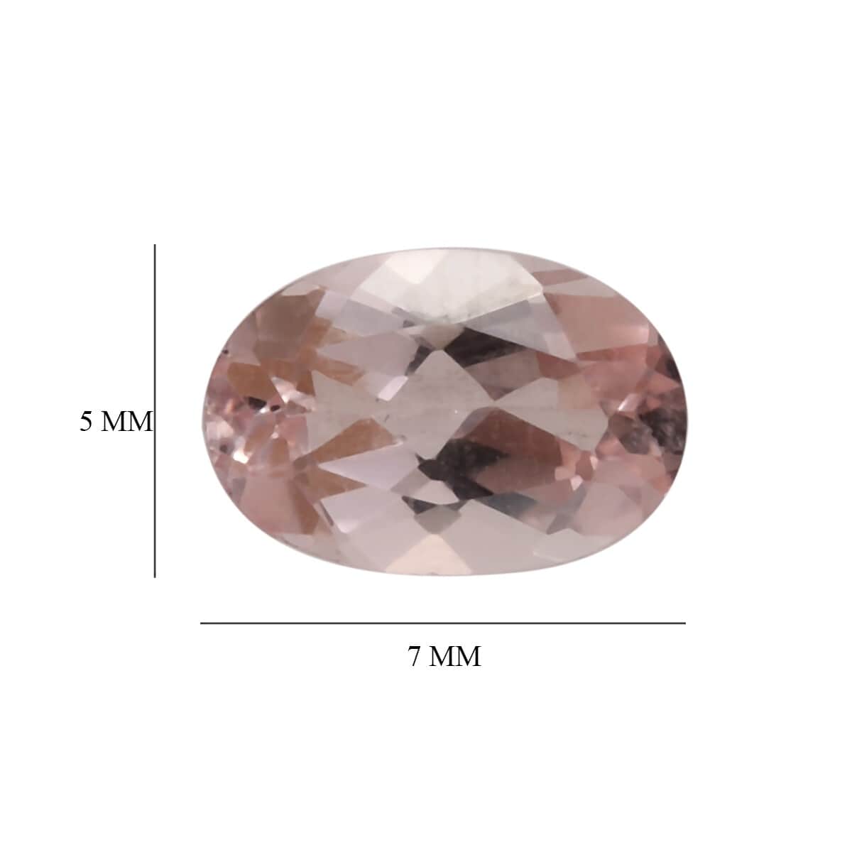 AAA Pink Morganite (Ovl 7x5 mm) 0.76 ctw image number 3