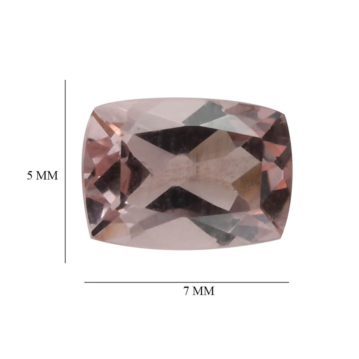 AAA Pink Morganite (Cush 7x5 mm) 0.89 ctw image number 3