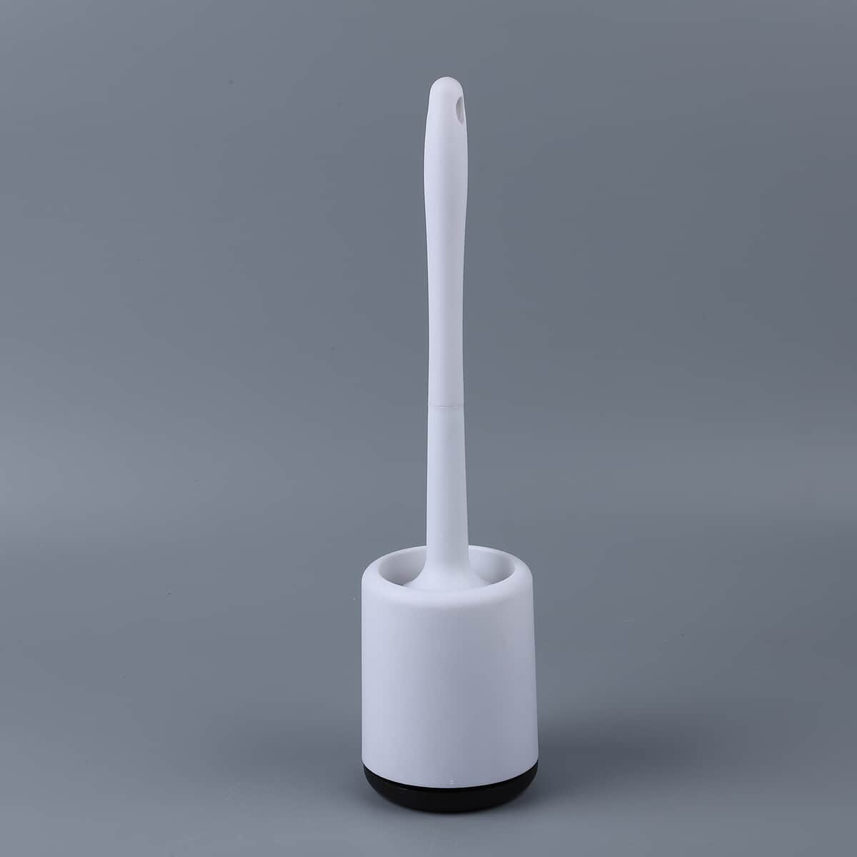 Black & White Toilet Brush with Holder image number 0