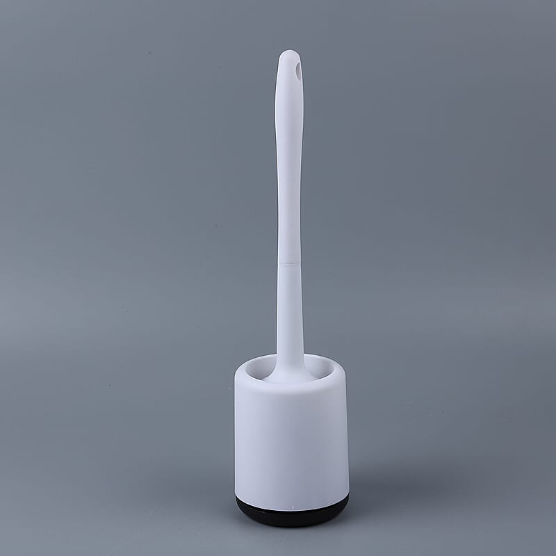 Black & White Toilet Brush with Holder