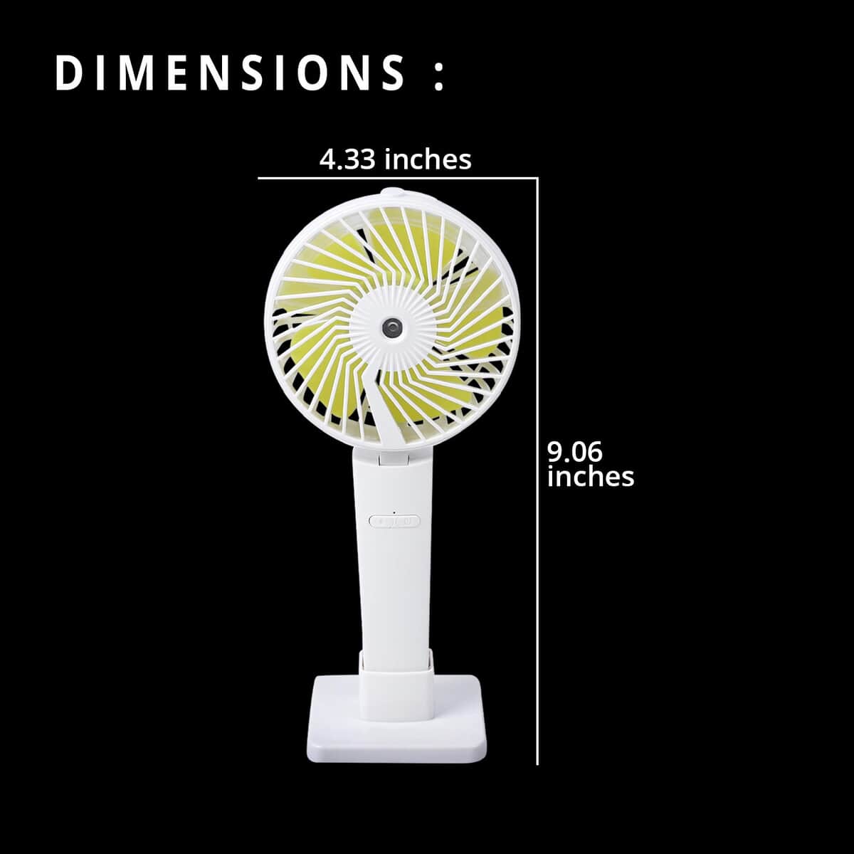 White Spray Handheld Fan (1200mAh Battery Included) image number 3