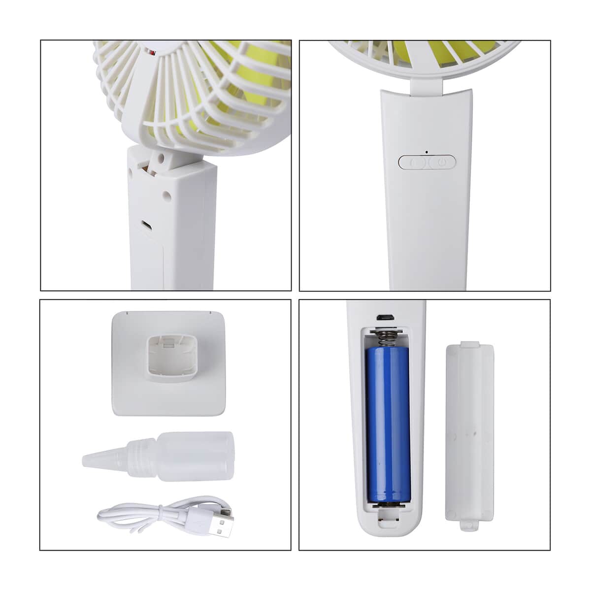 White Spray Handheld Fan (1200mAh Battery Included) image number 6