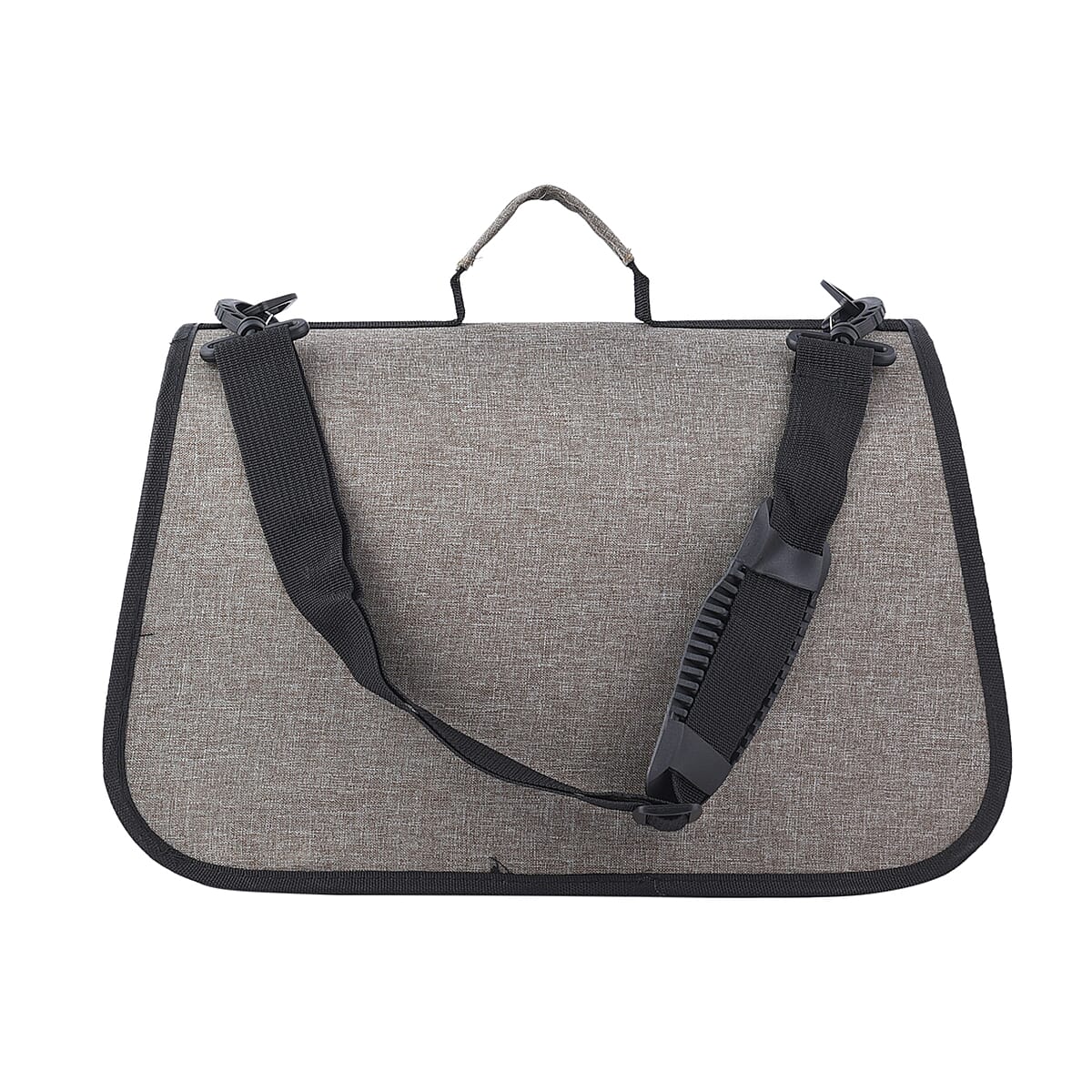 Khaki Oxford Fabric Pet Bag with Adjustable Shoulder Strap image number 6