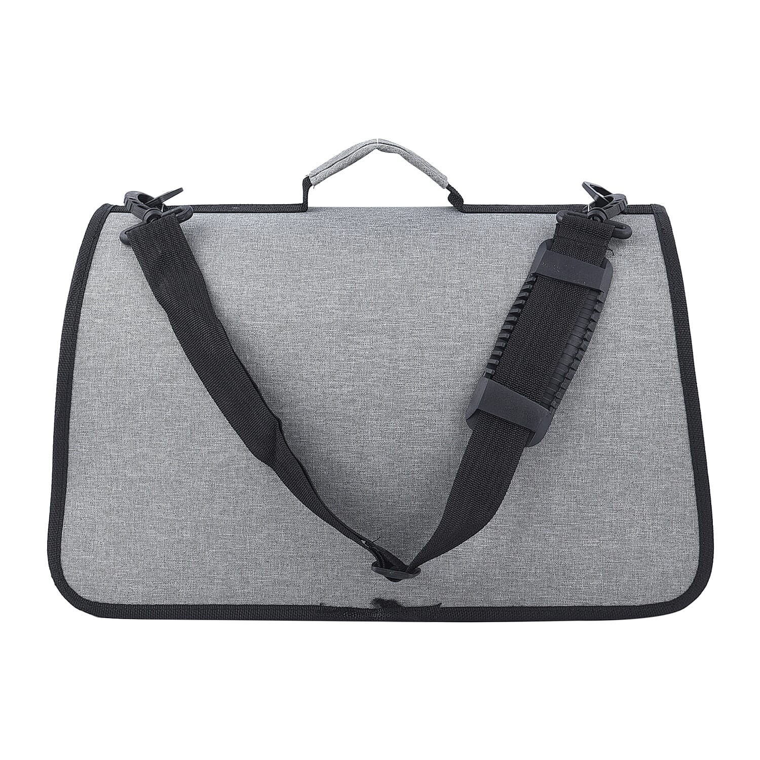 Gray Oxford Fabric Pet Bag with Adjustable Shoulder Strap