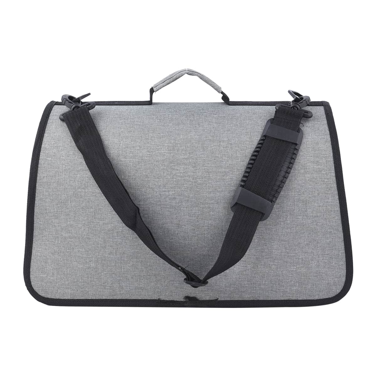 Gray Oxford Fabric Pet Bag with Adjustable Shoulder Strap image number 6