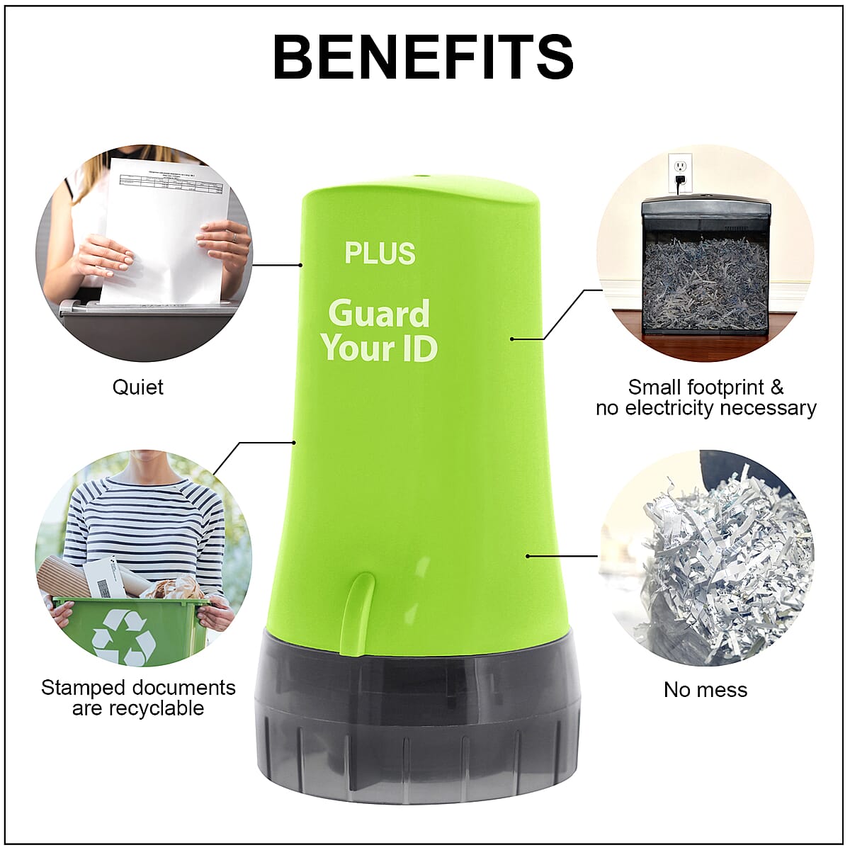 Guard your ID 2-Piece Security Kit White- Includes One Wide Roller and One Advanced Roller image number 3