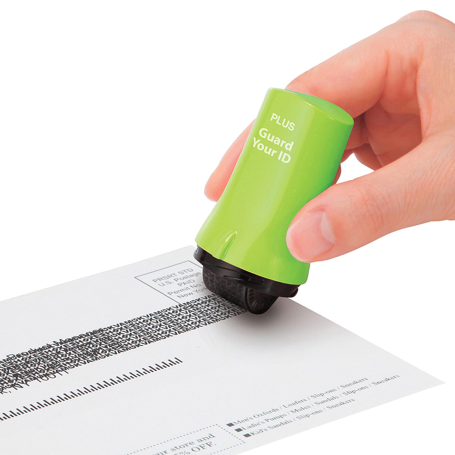GUARD YOUR ID 2-Piece Security Kit -Includes One Wide Roller and One Advanced Roller (Green)