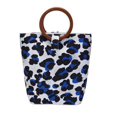 Shop LC Hong Kong Collection Black Blue Zebra Print Leather Crossbody Bags  for Women Birthday Gifts 