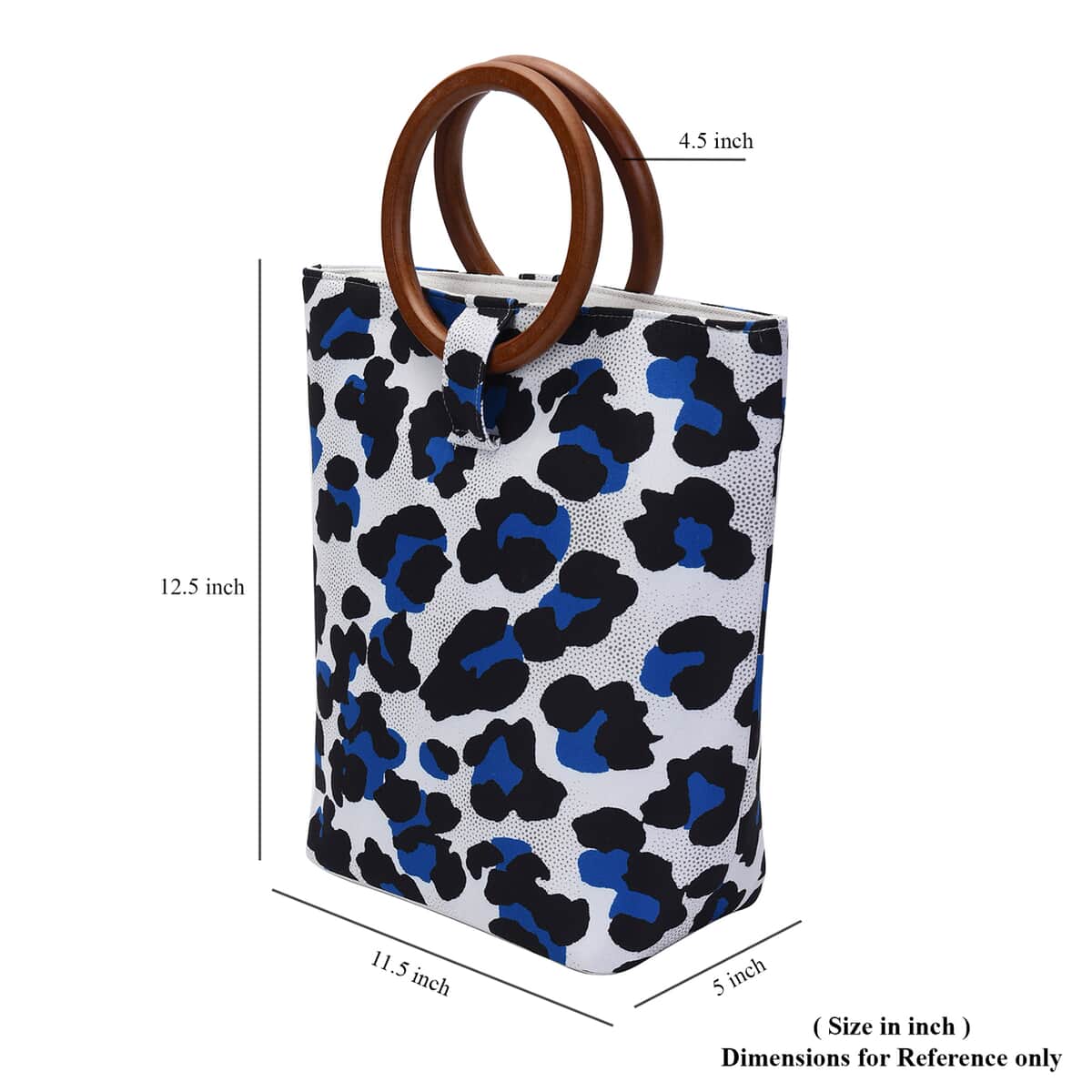 Black Leopard Print Tote Bag