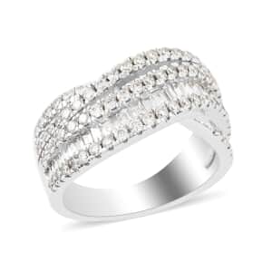 NY Closeout 14K White Gold Diamond Ring (Size 7.0) 8.30 Grams 1.33 ctw