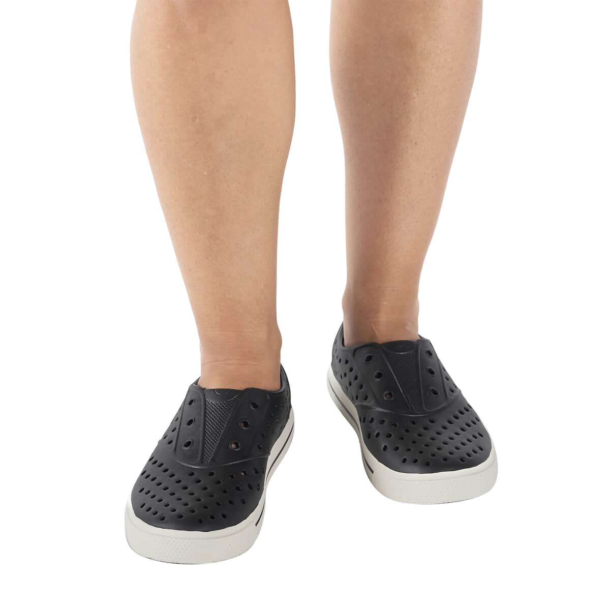 PEX Black Waterproof Breathable Slip On Sneaker (Size 6) image number 0