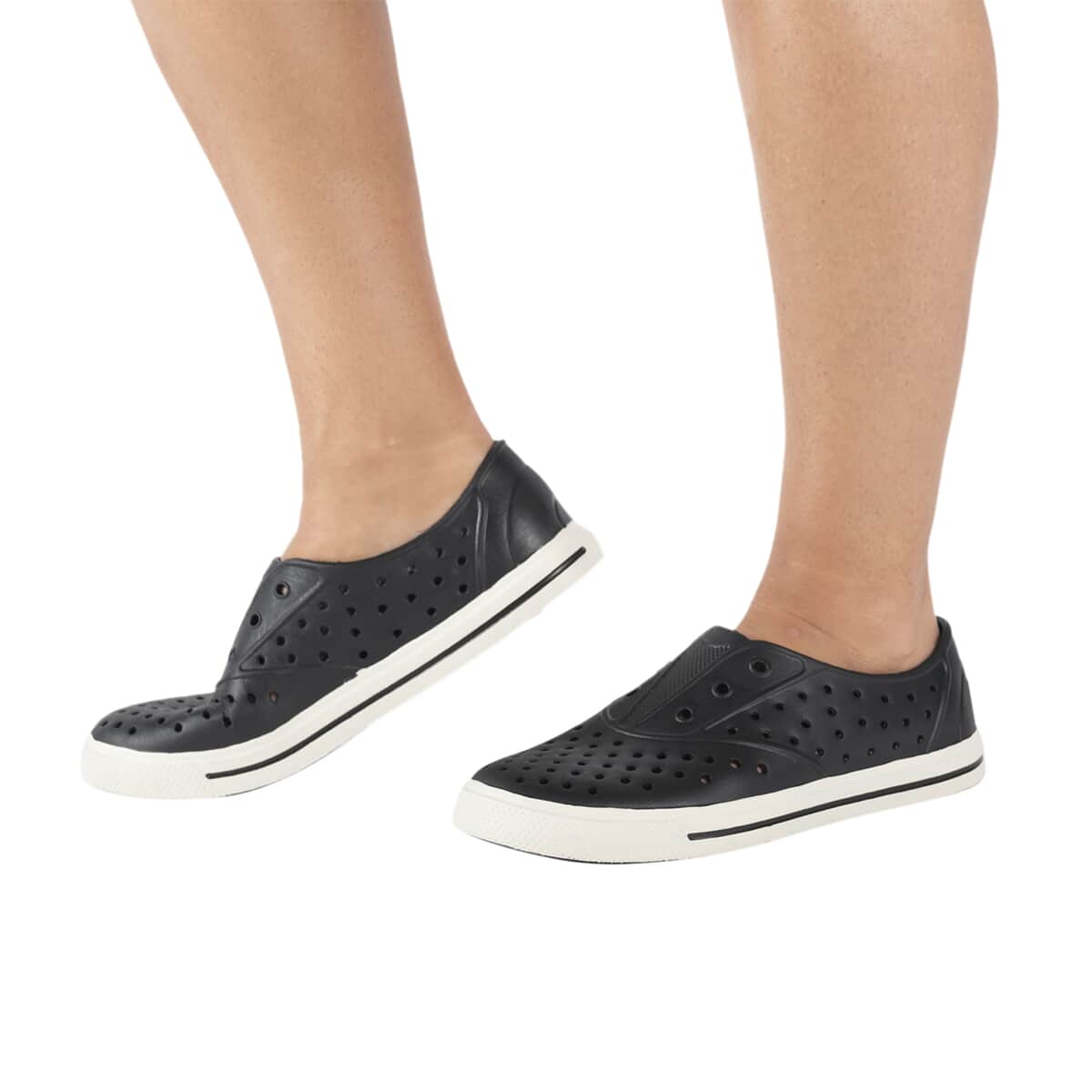 PEX Black Waterproof Breathable Slip On Sneaker (Size 6) image number 2