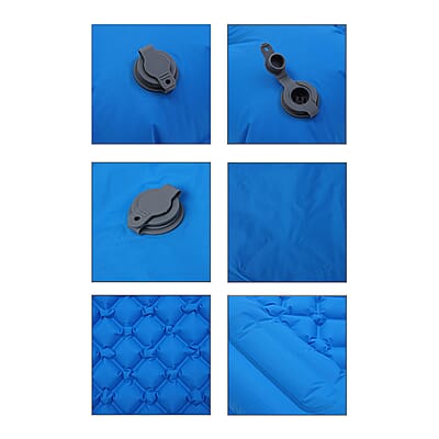 Blue Inflating Camping Sleeping Mat