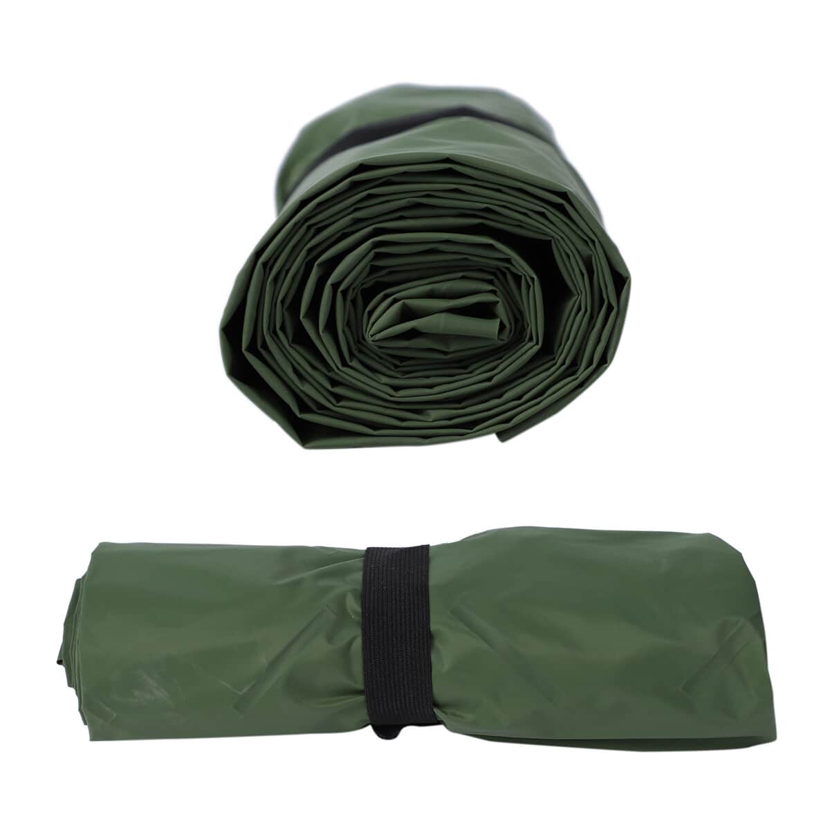 Green Inflating Camping Sleeping Mat image number 5