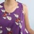 JOVIE FALL COLLECTION Purple Floral Midi Dress -One Size Missy image number 4
