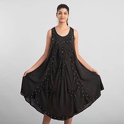 JOVIE EVENING Shimmer Diamond Dress in Black - One Size Missy