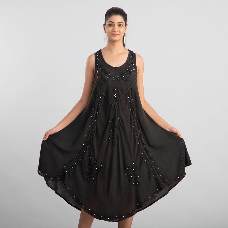 JOVIE EVENING Shimmer Diamond Dress in Black - One Size Missy