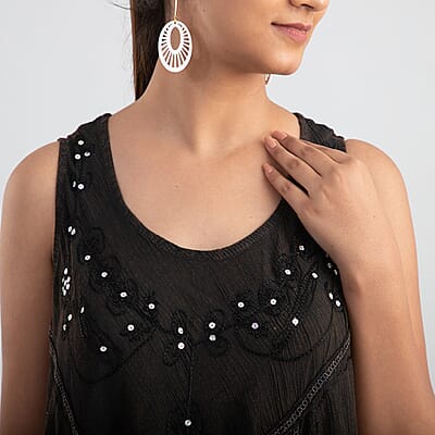 JOVIE EVENING Shimmer Diamond Dress in Black - One Size Missy