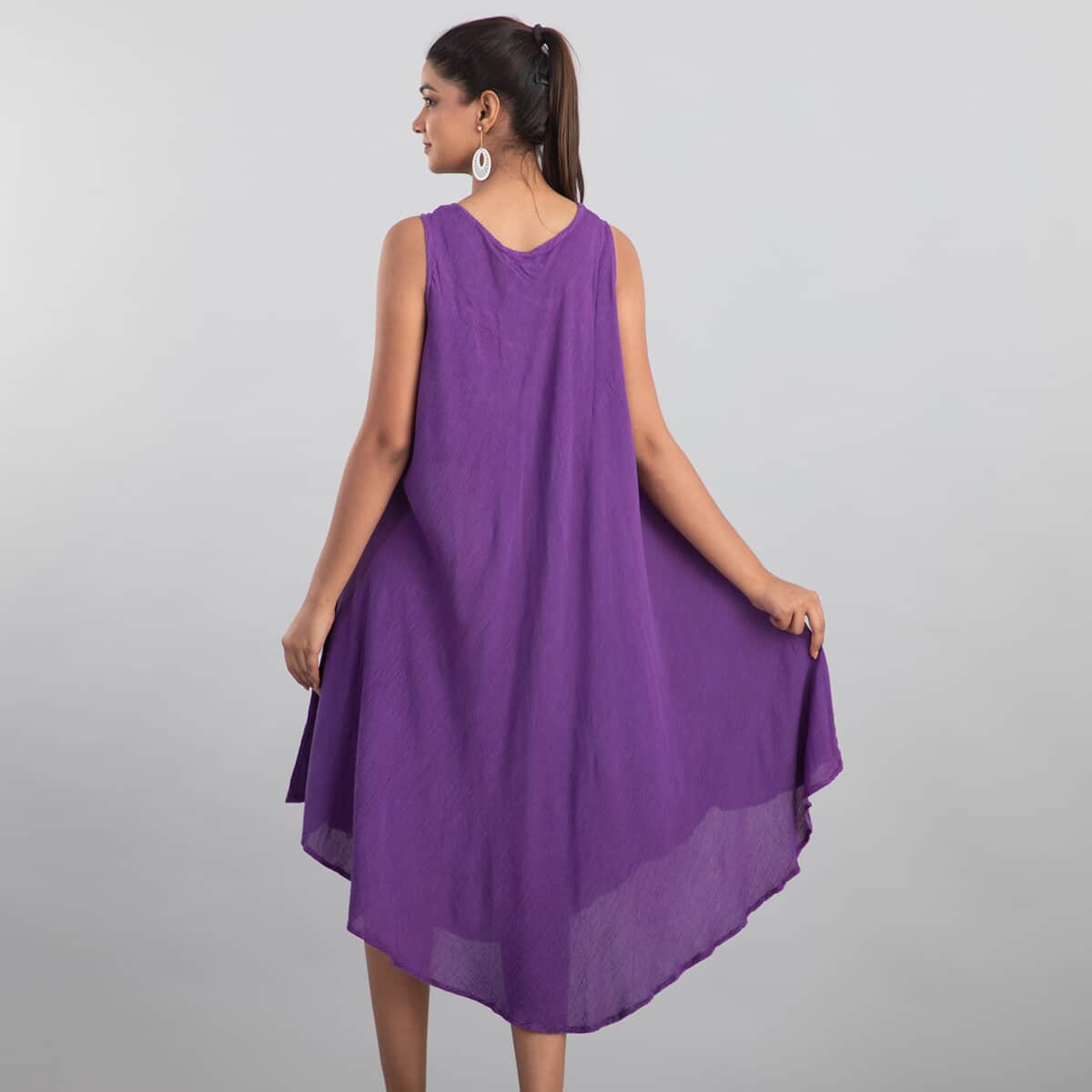 JOVIE EVENING Shimmer Diamond Dress in Purple - One Size Plus image number 1