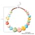 Multi Color Shell Pearl Necklace 18-20 Inches in Stainless Steel image number 4